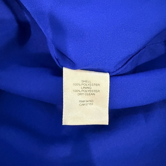 Eliza J Royal Blue V-Neck Midi Dress (Sz 4) - Picture 7 of 7